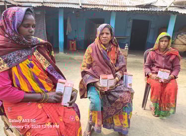 Medical camp : Health Tonic & Food supplement to malnutrition's women  