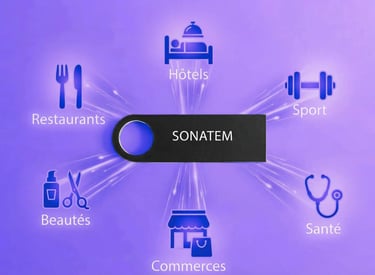 Solutions sonorisations commerciales sonatem musique libre pour restaurants , hôtels et commerces