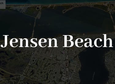 A map of the city of Jensen Beach Fl