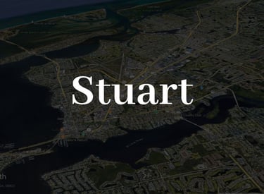 a map of the city of Stuart