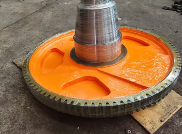 Industrial gear for vulcanizing machine - rubber machinery parts