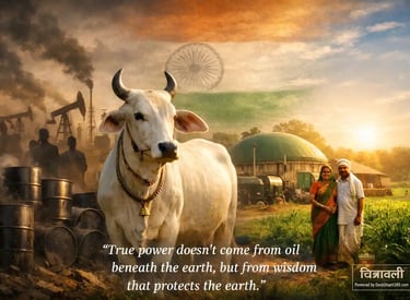 आत्मनिर्भर भारत और पर्यावरण संरक्षण का प्रतीक – गोबर गैस बनाम तेल आधारित ऊर्जा व्यवस्था