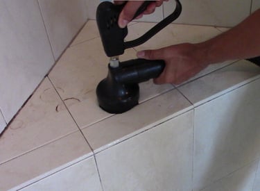 hydradaptor cleans tile grout bathroom pressure washing