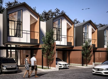 Tampak depan ilustrasi perumahan Griya Parama