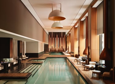Aman New York indoor pool spa