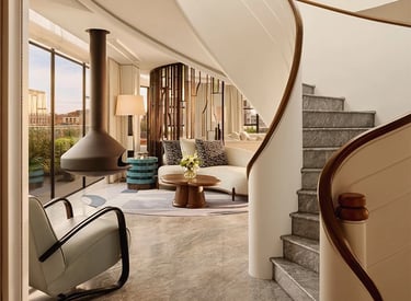 Claridge’s luxury suite interior Mayfair London