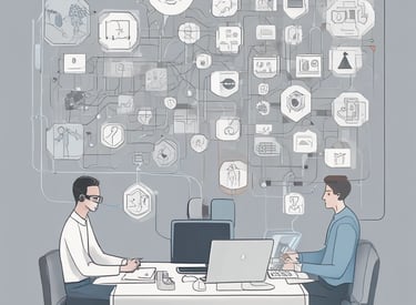 An open electronic device with visible internal components, including circuitry and connectors. The device rests on a dark surface with a logo and another small gadget visible nearby, indicating a focus on technology and repair.