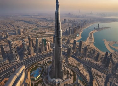 The photo features a screen in an airplane, displaying flight information from Emirates airline for flight EK225 from Dubai to San Francisco in seat 14K. The screen interface offers options like information, communication, and entertainment. Advertisements and travel details, including a map and promotional offers, are visible. The surroundings exhibit luxury finishes with wood paneling.