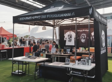 A designer sketching new merchandise concepts on paper.