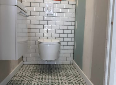 WC réalisé par Carréno, carreleur béthune bruay