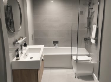 A modern kitchen with sleek designs.