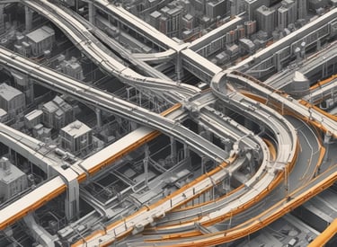 A humanoid robot with large, expressive eyes stands prominently, capturing attention in a tech event setting. People in business attire are visible in the background, engaged in conversation and examining displays. The scene is vibrant with a backdrop that features the phrase 'Connected All Over Europe' in bold pink lettering.