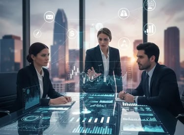 Consultoría financiera México: experto analizando gráficos de rentabilidad y liquidez para empresas MIPYMES con diagnóstico f