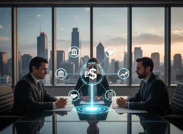 CFO fraccional México: profesional virtual dirigiendo estrategias financieras personalizadas para optimizar flujo de efectivo