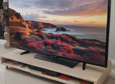 A close-up of a repaired Sony display panel.