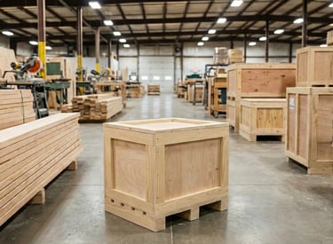 專業工業用合板木箱(Plywood Crate)，適合體積小且重量不重的設備。