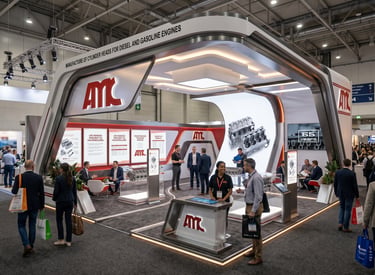 High-impact AMC exhibition stands. Turnkey construction services by Morgan Expo.