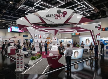 Astro stand at Automechanika 2023 UAE by Morgan Expo, professional Exhibition Stand Builder.