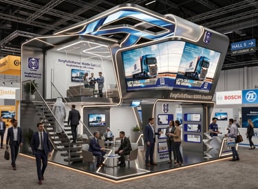 BorgRolls Warner Booth Design | Automechanika Dubai 2025 UAE | Morgan Expo