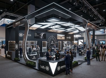 Luxury stands for Brescia Middle East. Expertly crafted by Morgan Expo.