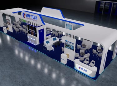 GMP TECH EGYPT stand at Pharmaconex 2026 Egypt by Morgan Expo, Exhibition Stand Builder.