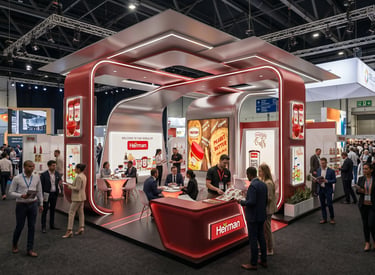 Custom Herman Foods booths. Your strategic partner: Morgan Expo.