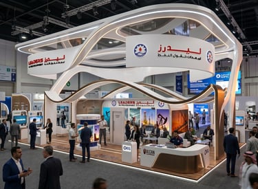 Leaders stand at ADIPEC 2023 UAE by Morgan Expo, professional Exhibition Stand Builder.