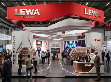 LEWA stand at InterTabac 2023 Germany by Morgan Expo, professional Exhibition Stand Builder.