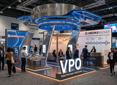 Innovative MEDIKABAZAAR exhibition stands. Premium builds by Morgan Expo.