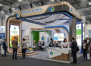 Premium Natura Vitalis exhibition stands. Exceptional quality by Morgan Expo.