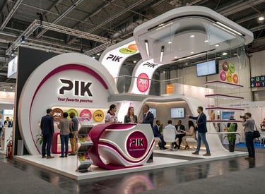 PIK stand at InterTabac 2023 Germany by Morgan Expo, professional Exhibition Stand Builder.