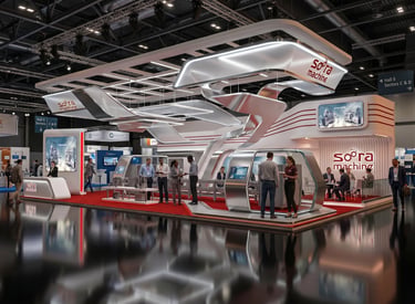 Sora stand at Automechanika 2023 UAE by Morgan Expo, professional Exhibition Stand Builder.