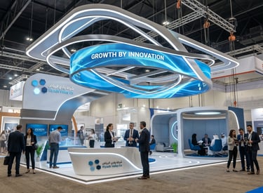 Riyadh Valley Co stand at Gitex 2023 UAE by Morgan Expo, professional Exhibition Stand Builder.