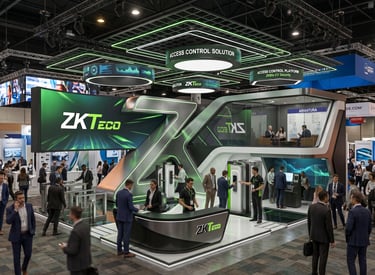 ZKTeco at INTERSEC Dubai 2023, UAE. by Morgan Expo, Exhibition Stand Builders & Contractors.