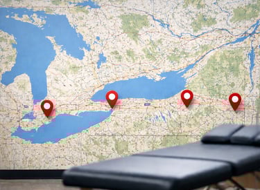 Locations of Clinics integrated in Ontario