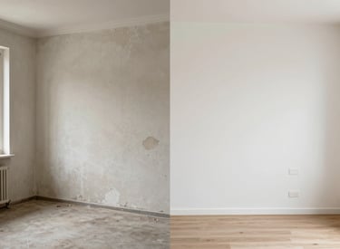 Architect reviewing detailed municipal blueprints on a construction site