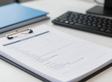 Architect reviewing detailed municipal blueprints on a construction site