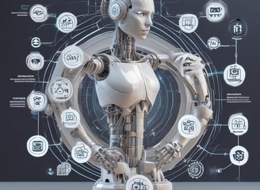 A consulting team collaborating over strategy documents with laptops and coffee.