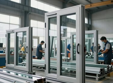 A busy warehouse with pallets of goods ready for shipment under bright industrial lighting.