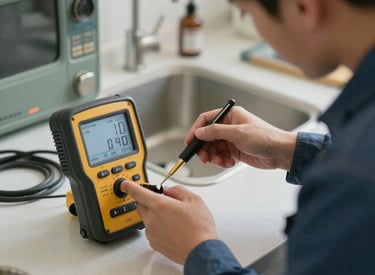 Team of technicians performing maintenance on industrial machinery.