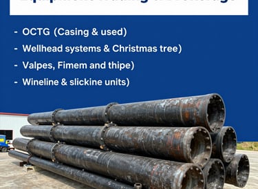 A professional reviewing oilfield equipment catalogs in a modern office setting.