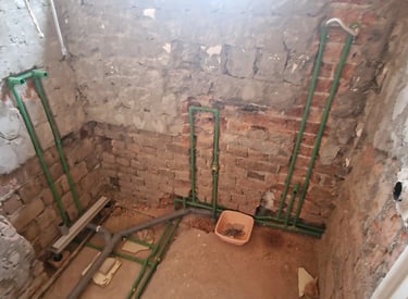 Zamena instalacija u kupatilu na Slaviji