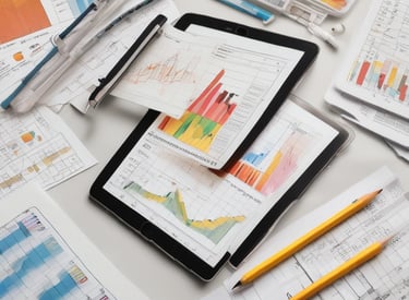 A small business owner reviewing financial charts with a fractional CFO in a cozy office.