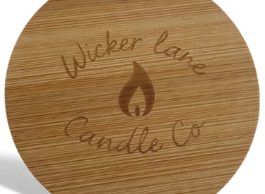 Environmentally friendly bamboo lid with engraved logo