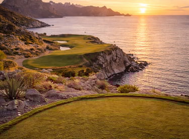 Exclusive golf course access in Los Cabos with oceanfront fairways
