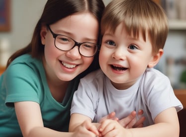A warm, inviting meeting space where parents discuss and learn about child development.