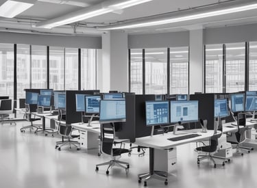 A sleek, modern website displayed on a desktop and mobile device.