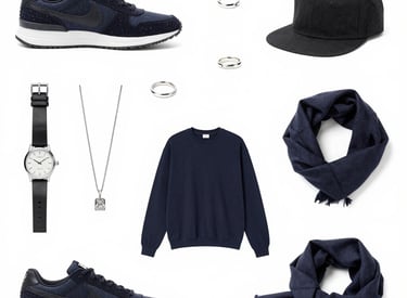 Close-up of luxury watch on a male wrist against a minimalist beige background.