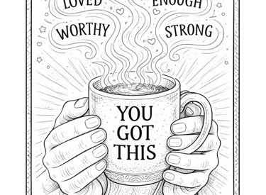 You Got This Coloring Tea Inspiration Coloring Sheet