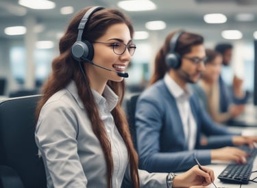 A diverse group of Moroccan professionals collaborating in a modern office setting.